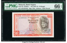 Malaysia Bank Negara 10 Ringgit ND (1967-72) Pick 3a KNB3a-c PMG Gem Uncirculated 66 EPQ. 

HID09801242017