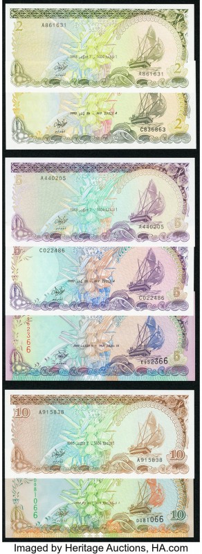 A Dozen Colorful Notes from Maldives. Choice Crisp Uncirculated. 

HID0980124201...