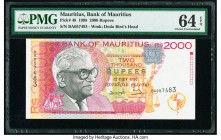 Mauritius Bank of Mauritius 2000 Rupees 1998 Pick 48 PMG Choice Uncirculated 64 EPQ. 

HID09801242017