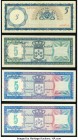 Netherlands Antilles Bank van de Nederlandse Antillen 5 Gulden 2.1.1962; 1.6.1972; 23.12.1980; 1.6.1984 Pick 1a; 8b; 15a; 15b Four Examples Very Fine ...