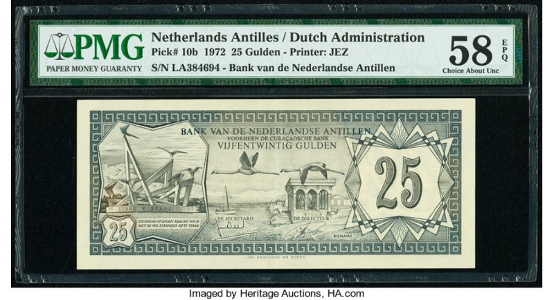 Netherlands Antilles Bank van de Nederlandse Antillen 25 Gulden 1.6.1972 Pick 10...