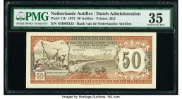 Netherlands Antilles Bank van de Nederlandse Antillen 50 Gulden 1.6.1972 Pick 11b PMG Choice Very Fine 35. Pinholes.

HID09801242017