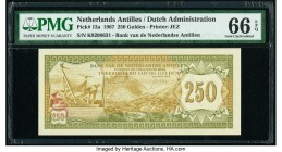 Netherlands Antilles Bank van de Nederlandse Antillen 250 Gulden 2.8.1967 Pick 13a PMG Gem Uncirculated 66 EPQ. 

HID09801242017