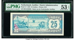 Netherlands Antilles Bank van de Nederlandse Antillen 25 Gulden 14.7.1979 Pick 17 PMG About Uncirculated 53 EPQ. 

HID09801242017