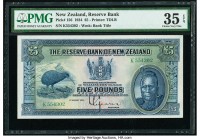 New Zealand Reserve Bank of New Zealand 5 Pounds 1.8.1934 Pick 156 PMG Choice Very Fine 35 EPQ. 

HID09801242017