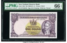 New Zealand Reserve Bank of New Zealand 1 Pound ND (1960-67) Pick 159d PMG Gem Uncirculated 66 EPQ. 

HID09801242017