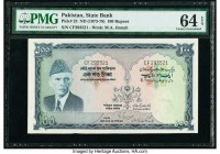 Pakistan State Bank of Pakistan 100 Rupees ND (1973-78) Pick 23 PMG Choice Uncirculated 64 EPQ. Staple holes at issue.

HID09801242017