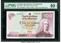 Scotland Royal Bank of Scotland PLC 100 Pounds 30.3.1999 Pick 350c PMG Extremely Fine 40 EPQ. 

HID09801242017