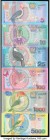 Suriname Centrale Bank van Surname 5; 10; 25; 100; 1,000; 5,000 Gulden 2000 Pick 146; 147; 148; 149; 151; 152 Choice Crisp Uncirculated. 

HID09801242...