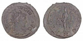 Claudio II
Antoniniano. AE. R/AEQVITAS AVG., en exergo H. 3.38g. RIC.178. MBC.