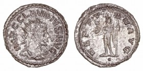 Claudio II
Antoniniano. VE. R/NEPTVN AVG., en exergo ·. 3.64g. RIC.214. Suave pátina. MBC.