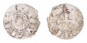 Corona Castellano Leonesa
Alfonso I de Aragón
Dinero. VE. Toledo. 0.59g. AB.23. BC-.