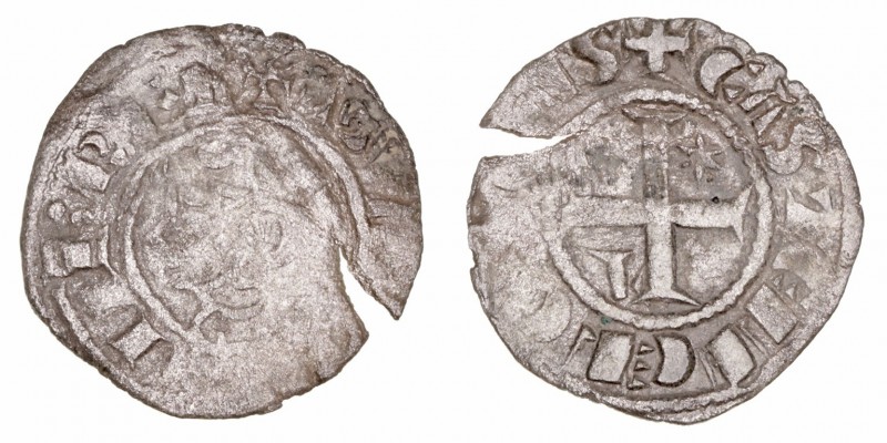 Corona Castellano Leonesa
Sancho IV
Seisén. VE. León. Con L y estrella en 2º y...
