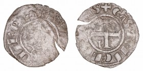 Corona Castellano Leonesa
Sancho IV
Seisén. VE. León. Con L y estrella en 2º y 4º cuadrante. 0.66g. AB.311.1. Grieta en cospel. (BC).