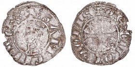 Corona Castellano Leonesa
Sancho IV
Seisén. VE. Toledo. Con estrella y T diagonal en primer y tercer cuadrante. 0.75g. AB.314. BC.