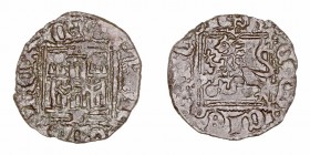 Corona Castellano Leonesa
Enrique II
Noven. VE. Burgos. Con B bajo el castillo y punto delante del león. 0.95g. AB.494. MBC.