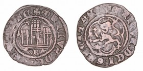 Corona Castellano Leonesa
Enrique III
Blanca. VE. Burgos. Con B bajo el castillo. 1.94g. AB.597. MBC-.