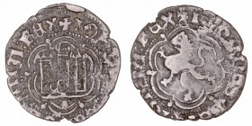 Corona Castellano Leonesa
Juan II
Blanca. AE. Coruña. Con venera bajo el castillo. 1.73g. AB.626. BC.