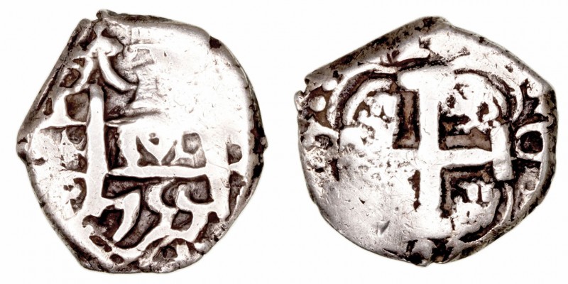 Fernando VI
Real. AR. Potosí Q. 1755. 3.29g. Cal.601. MBC-.