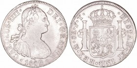 Carlos IV
8 Reales. AR. Méjico FT. 1802. 26.84g. Cal.698. MBC.