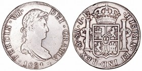 Fernando VII
8 Reales. AR. Méjico JJ. 1821. 26.85g. Cal.565. MBC.