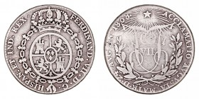 Fernando VII
Medalla. AR. 1808. Proclamación en Madrid (módulo 2 Reales). 5.69g. H.2. BC+.