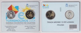 Juan Carlos I
Blíster FNMT-RCM conteniendo 2 Euro 2014 y medalla en plata de C. A. Andalucía. PROOF.
