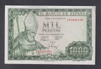 Estado Español, Banco de España
1000 Pesetas. 19 noviembre 1965. Serie 1D. ED.471b. MBC+.