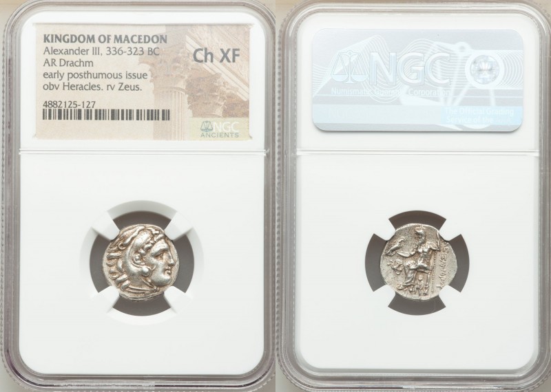 MACEDONIAN KINGDOM. Alexander III the Great (336-323 BC). AR drachm (17mm, 12h)....