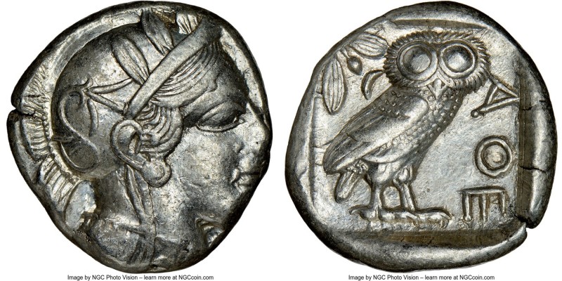 ATTICA. Athens. Ca. 440-404 BC. AR tetradrachm (25mm, 17.18 gm, 10h). NGC Choice...