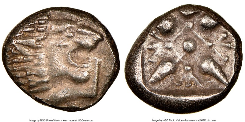 IONIA. Miletus. Ca. late 6th-5th centuries BC. AR 1/12 stater or obol (9mm). NGC...