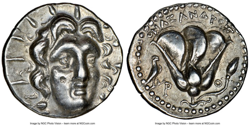 CARIAN ISLANDS. Rhodes. Ca. 205-190 BC. AR didrachm (20mm, 1h). NGC Choice XF. O...