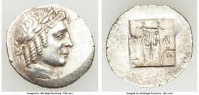 LYCIAN LEAGUE. Masicytes. Ca. 48-20 BC. AR hemidrachm (17mm, 1.83 gm, 12h). Choice XF. Series 2. Laureate head of Apollo right, wearing taenia; Λ-Y be...