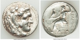 SELEUCID KINGDOM. Seleucus I Nicator (312-280 BC). AR tetradrachm (28mm, 17.06 gm, 5h). VF, light graffiti. Seleucia I (first workshop), ca. 300-296 B...