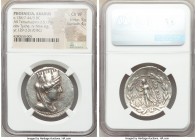 PHOENICIA. Aradus. Ca. 138/7-44/3 BC. AR tetradrachm (31mm, 15.17 gm, 11h). NGC Choice VF 5/5 - 4/5. Dated Civic Year 129 (131/0 BC). Veiled, draped, ...