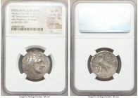 PTOLEMAIC EGYPT. Ptolemy XII Auletes (80-51 BC). AR stater or tetradrachm (25mm, 6.83 gm, 12h). NGC Choice VF 3/5 - 3/5, edge marks. Alexandria, dated...