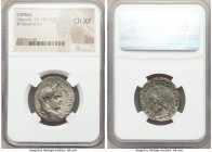 CYPRUS. Caracalla (AD 198-217). BI tetradrachm (26mm, 11h). NGC Choice XF. Ca. AD 215-217. AYT KAI AN-TWNINOC CЄ, laureate head of Caracalla right / Δ...