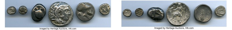 ANCIENT LOTS. Greek. Mixed. Ca. 6th-4th centuries BC. Lot of six (6) AR issues. ...