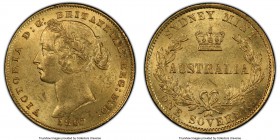 Victoria gold Sovereign 1867-SYDNEY MS62 PCGS, Sydney mint, KM4, Fr-10. AGW 0.2353 oz.

HID09801242017

© 2020 Heritage Auctions | All Rights Reserved...