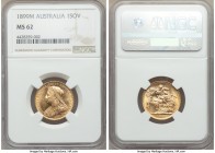 Victoria gold Sovereign 1899-M MS62 NGC, Melbourne mint, KM13. AGW 0.2355 oz. 

HID09801242017

© 2020 Heritage Auctions | All Rights Reserved