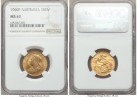 Victoria gold Sovereign 1900-P MS63 NGC, Perth mint, KM13. AGW 0.2355 oz. 

HID09801242017

© 2020 Heritage Auctions | All Rights Reserved