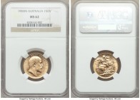 Edward VII gold Sovereign 1903-M MS62 NGC, Melbourne mint, KM15. AGW 0.2355 oz. 

HID09801242017

© 2020 Heritage Auctions | All Rights Reserved