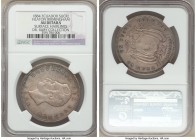 Republic Sucre 1884-H AU Details (Surface Hairlines) NGC, Heaton mint, KM53.1. Covered in a drapery of pastel shades. Ex. Dr. Ruby Collection

HID0980...