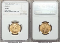 Prussia. Wilhelm II gold 20 Mark 1914-A MS63 NGC, Berlin mint, KM537. AGW 0.2305 oz. 

HID09801242017

© 2020 Heritage Auctions | All Rights Reserved
