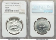 Democratic Republic 20 Mark 1986-A MS67 NGC, Berlin mint, KM108. Commemorates the 200th anniversary of the birth of Jacob and Wilhelm Grimm. 

HID0980...