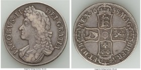 James II Crown 1688 VF, KM463, S-3407. Second draped bust left, edge: QVARTO 

HID09801242017

© 2020 Heritage Auctions | All Rights Reserved