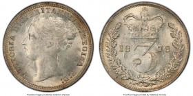 Victoria Pair of Certified Minors PCGS, 1) 3 Pence 1878 - MS64, KM730, S-3914C. 2) 6 Pence 1887 - MS64, KM757, S-3912. Young head variety. Sold as is,...