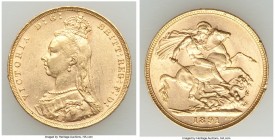 Victoria gold Sovereign 1891 AU, KM767, S-3866C. 21.9mm. 7.98gm. AGW 0.2355 oz. 

HID09801242017

© 2020 Heritage Auctions | All Rights Reserved