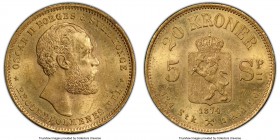 Oscar II gold 20 Kroner 1874 MS63 PCGS, KM348. AGW 0.2593 oz. Full mint bloom.

HID09801242017

© 2020 Heritage Auctions | All Rights Reserved