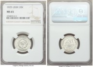 USSR 20 Kopecks 1925 MS65 NGC, KM-Y88.

HID09801242017

© 2020 Heritage Auctions | All Rights Reserved